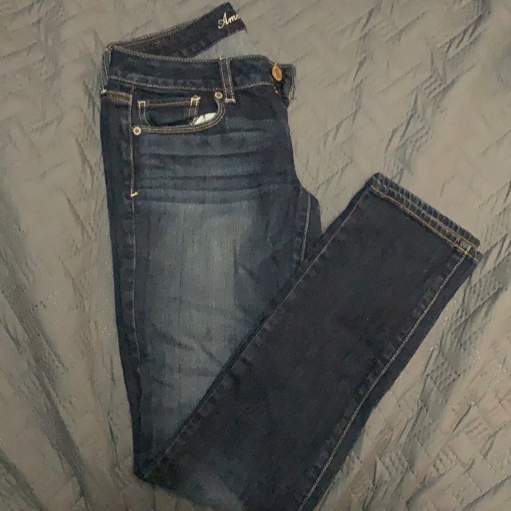 Skinny regular dark wash jeans!